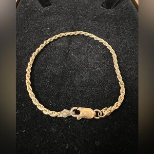 Sterling Silver Rope Chain Bracelet